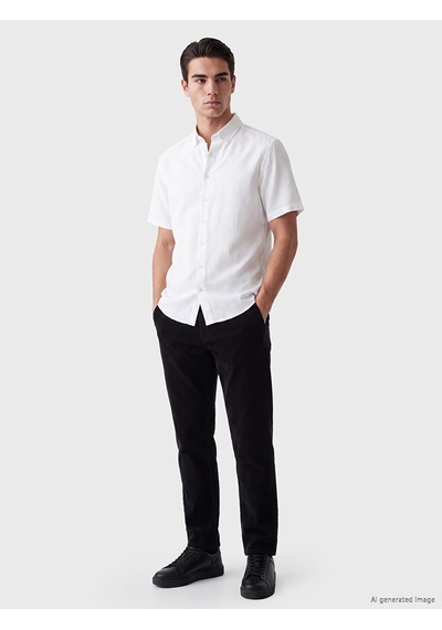Lcwaıkıkı Classic Siyah Regular Fit Kadife Erkek Chino Pantolon