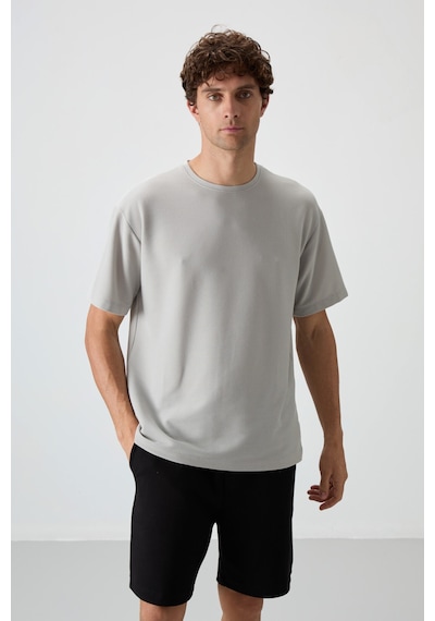 Tommy Life Air Jones Erkek Oversize 0 Yaka T-shirt 88379 001
