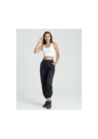 Winmoda34 Jogger Üç Iplik Şardonlu Eşofman Çımalı Siyah