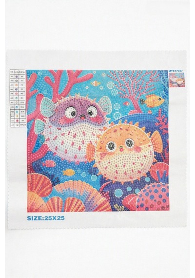 5d Elmas Taş İşleme Kiti Tablo 25x25 Cm - Diamond Painting Set - Dıy Kiti Mtx17357
