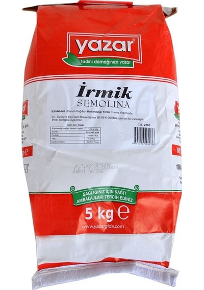 Yazar Buğday İrmik 3 Numara 5 KG