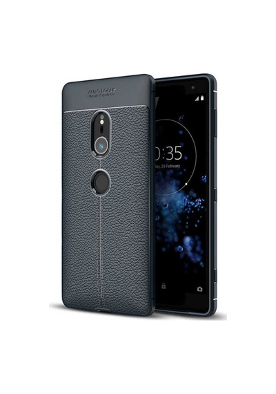 Sony Xperia Xz2 Kılıf Deri Tarzı Niss Silikon Case