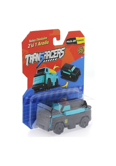 Transracers Dönüşen Arabalar Polis Jipi /  Tanker