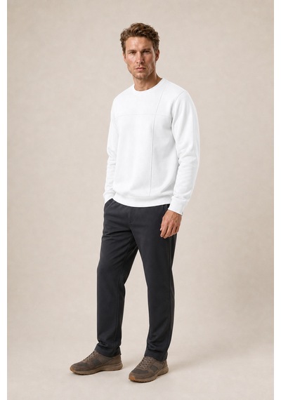 Redline Benko Regular Fit Kışlık Sweatshirt Yeni Sezon Beyaz