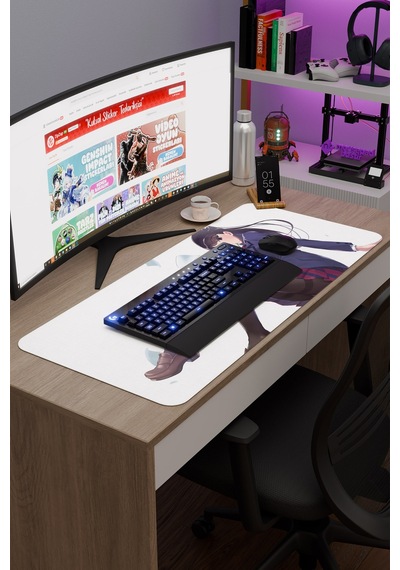 Komi Can't Communicate Dikişli Kauçuk Oyuncu Mousepad V5 - 90x40 Xxl Gaming Mouse Pad