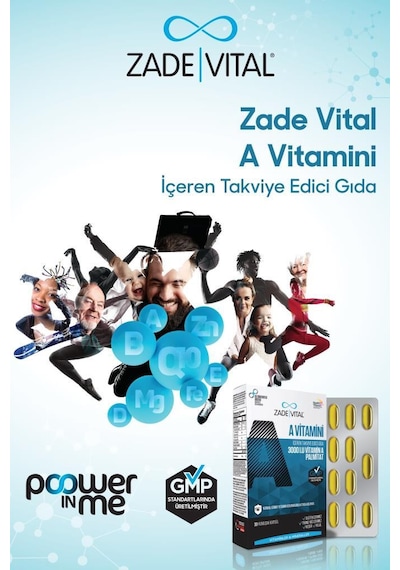Zade Vital A Vitamini 30 Yumuşak Kapsül Blister 2 Adet (2'li Avantaj Paketi)