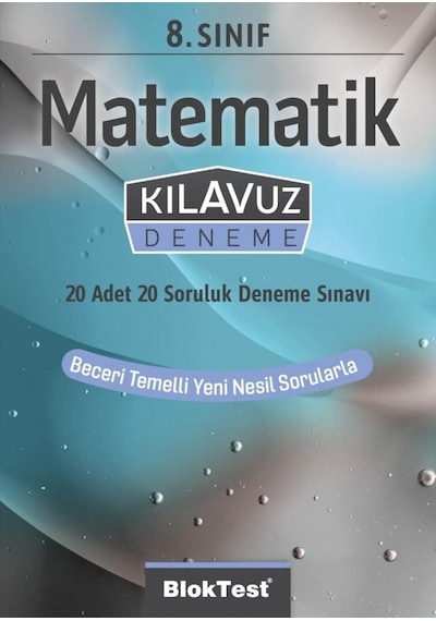 8.Sınıf  Matematik Kılavuz Deneme -  Bloktest Yayınları