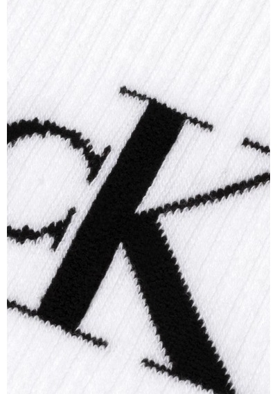 Calvin Klein Jeans Organik Cotton 2 Pack Sock White Pamuklu Patik Bilek Çorap 2 Li Pkt Beyaz