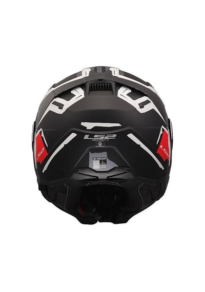 Ls2 Advant 2 Tape Mat Siyah-beyaz Çene Açılır Motosiklet Kaskı Mat Siyah - Beyaz