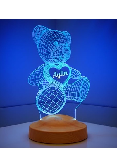 3d Ayı Teddy Hediyesi 3 Boyutlu Led Lamba Diğer