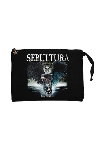 Sepultura Kairos Siyah Clutch Astarlı Cüzdan / El Çantası Siyah