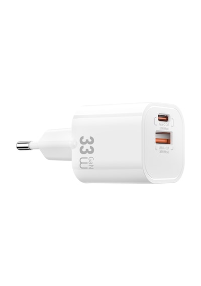 Wiwu Wi-g017 Cube Serisi Type-c Pd & Usb-a Gan Tech Pd Hızlı Şarj Mini Şarj Başlığı 33w Beyaz