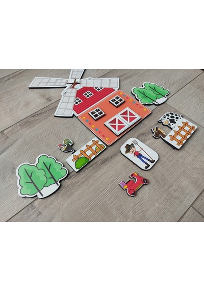 Hayal Dünyam 35 Parça Ahşap Yapboz Puzzle