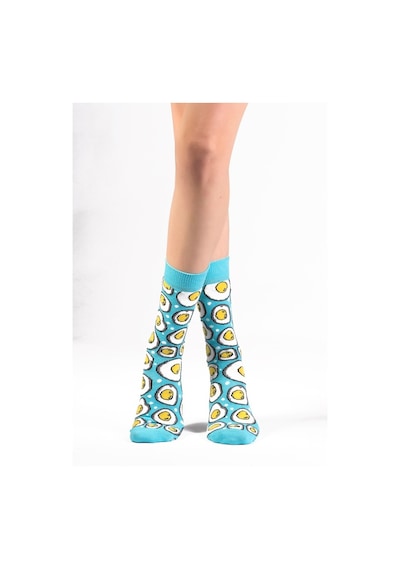 Ozzy Socks 2'Li Yumurta Desen Kutu Çok Renkli