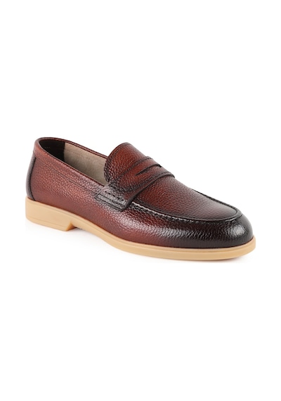 Libero L5956 Erkek Kauçuk Taban Bağcıksız Günlük Loafer Ayakkabı Taba