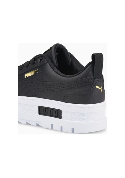Puma Mayze Leather Kadın Deri Sneaker Black Black