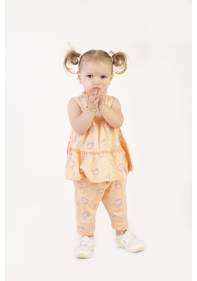Harika Kids Kız Bebek Tunik Model Alt-üst Takım 001