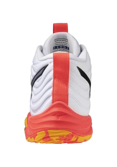 Mizuno Wave Momentum Elite Mıd Erkek Voleybol Ayakkabısı Beyaz / Turuncu Çok Renkli