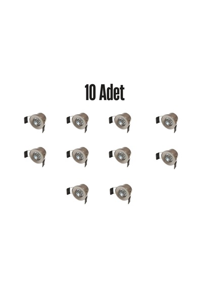 Ct-5270 Yıldız Satin 1.5w Led Spot 10 Adet Beyaz