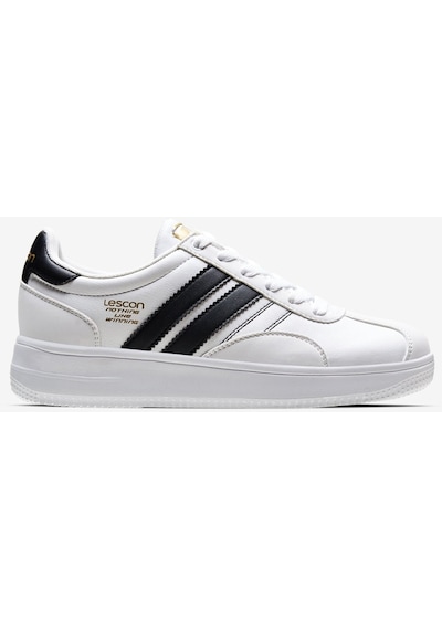 Lescon Campus 6 Erkek Sneakers Spor Ayakkabı Beyaz