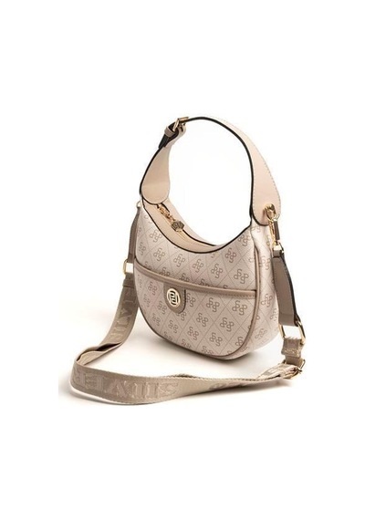 Silver Polo Sp1194 Kadın Omuz Çantası Monogram Bej-kum