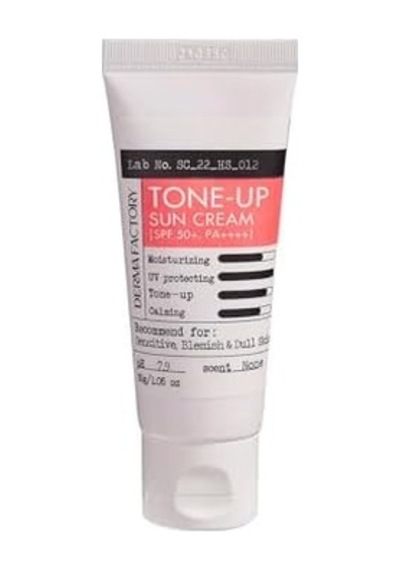 Factory Ton Eşitleyici Pembe Tonlu Kalamin İçeren Vegan Güneş Kremi Derma Factory Tone Up Sun Cream 30 Gr