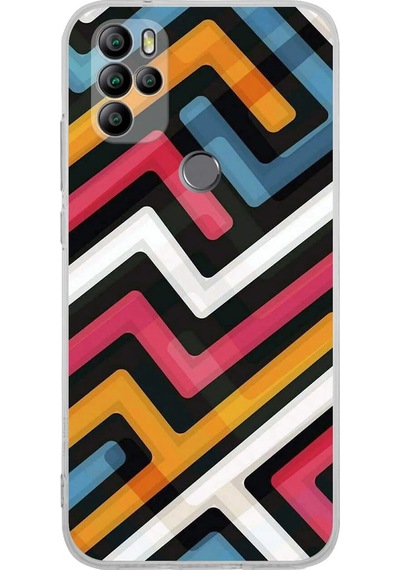 General Mobile Gm 21 Pro New Edition Uyumlu Kamera Korumalı Labirent Grafiti Kılıf Şeffaf