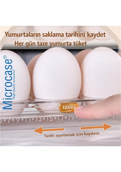 Ayrex Microcase Sert Abs Plastik Dolapiçi Yumurta Organizer Ve Standı Kapaklı Tasarım Al5453 Yeşil Diğer
