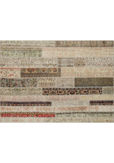 Klasik Modern Patchwork Eskitme Halı 160 X 230 Cm 6000