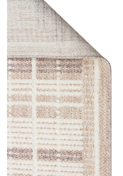 Eko Halı Joy 04 Beige Grey Hav Toz Vermeyen Etnik Desenli Halı Bej 3