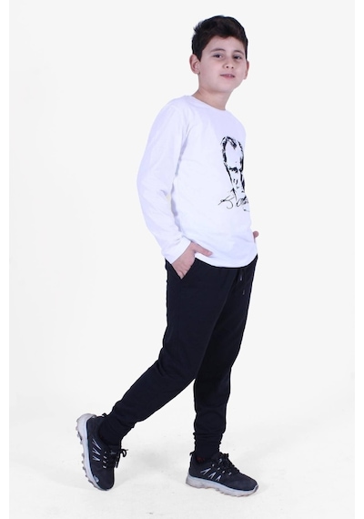 Fyk Kids Atatürk Baskılı Uzun Kollu Alt-üst Çocuk Takım Çok Renkli