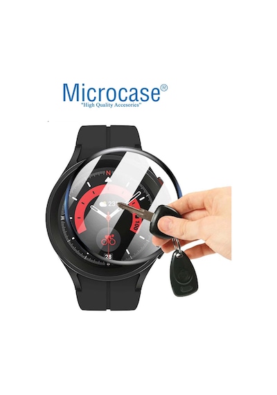 Samsung Uyumlu Galaxy Watch 5 Pro Tam Kaplayan Ekran Koruma 3D Film