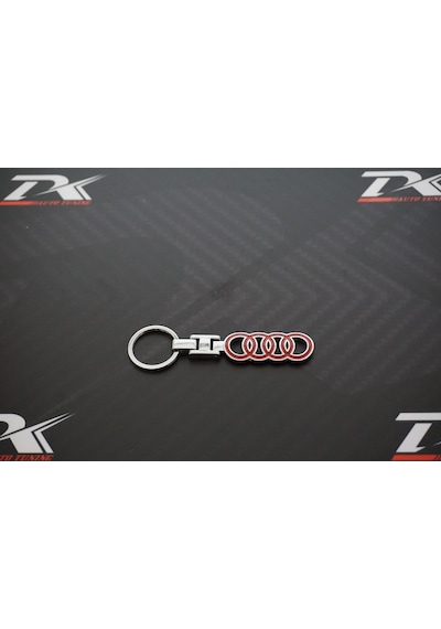 Audi Halka Logo Krom Metal Çift Yön Anahtarlık