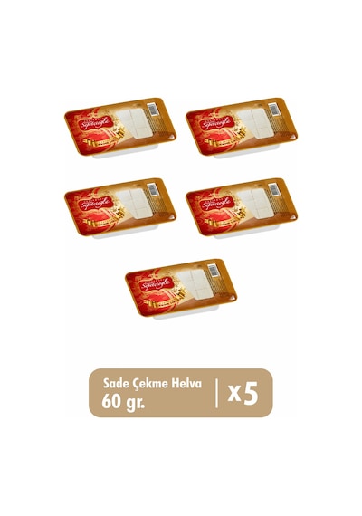 Erdem Sepetçioğlu Sade Çekme Helva 5 x 60 G