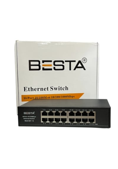 Besta 16 Port 10/100 Mbps Ethernet Switch Bst-16