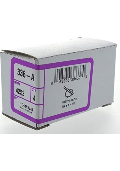 Hillman 4252 Cotterless Bağlantı Pimleri 1/4" Halka Çapı X 1-1/4" Uzunluk , Gümüş