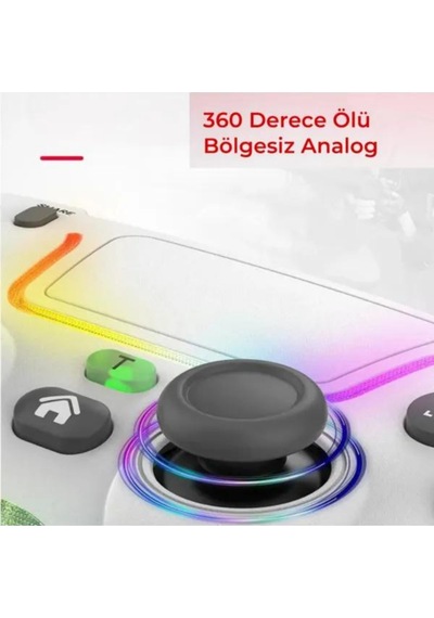 Lobo Ps4 Kol Kablosuz Gamepad Oyuncu Kol /çift Titreşim Eksenli Rgb Mod/ps4/switch/pc/androd/Apple Uyumlu iPhone