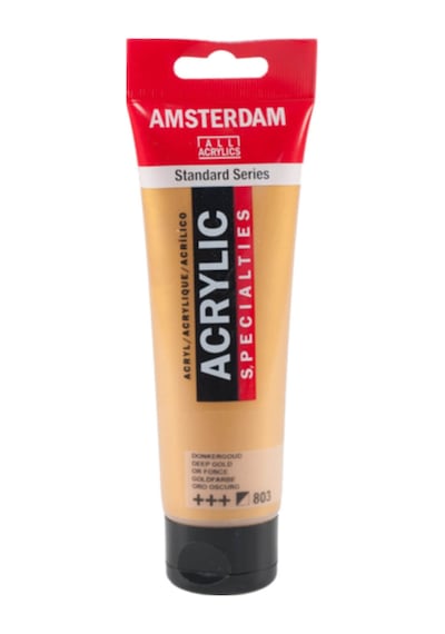 Amsterdam Akrilik Boya 120 ml. 803 Deep Gold (Metalik)