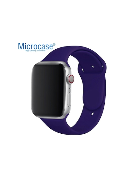 Microcase Apple Uyumlu  Watch Se 44 MM Silikon Kordon Kayış M-L