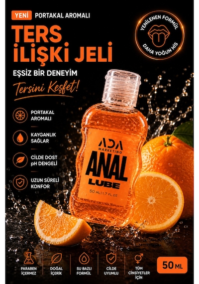 Kadınlara Özel Portakal Aromalı Anal Jel Seti 50 Ml Ferahlatıcı Etki Ve Hassas Dokunuş