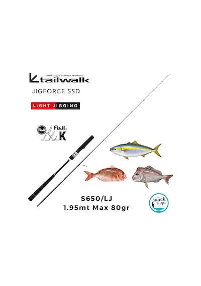Tailwalk Jigforce Ssd S650-lj 1.95mt Max 80gr S2p Light Jigging Kamış Standart