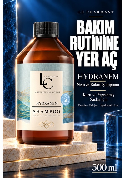 Kuru Ve Yıpranmış Saçlar İçin Şampuan Yoğun Nem & Onarım Keratin Ha Sülfatsız Tüm Saç Tipleri