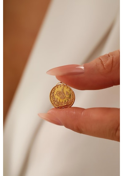 Sefa Kuyumculuk 14 Ayar Altın Küçük Boy Tuğra Kolye Ucu