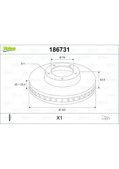 Valeo Fren Dıskı On Bmw E46 E85 E86 186731 34116864047