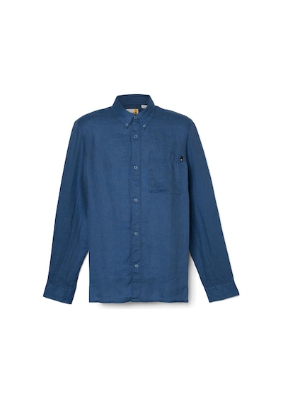 Timberland Tb0a66b9 Linen Chest Pocke Mavi Erkek Gömlek Mavi