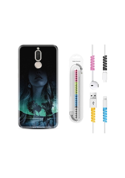 Huawei Mate 10 Lite Kılıf Kablo Koruyuculu Lost Girl 1809