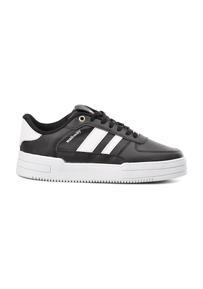 Walkway Sandy Siyah-Beyaz Tek Renk Sneaker Beyaz - Siyah