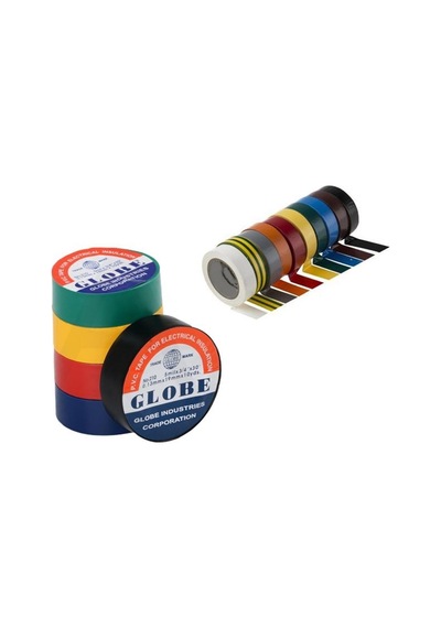 Globe Pvc Elektrik İzolasyon Bant "0.13x19x10yrds" 10' Lu Asorti