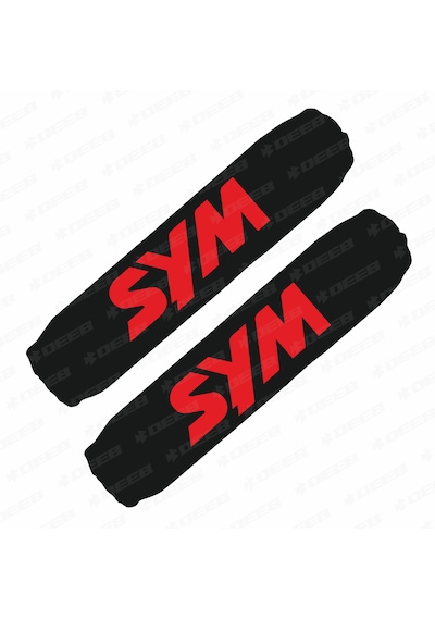Sym Baskılı Amortisör Çorabı Kılıfı Kırmızı