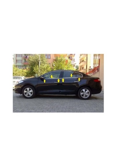 Renault Fluence Krom Cam Çıtası Seti 4 Kapı 2010-2017 Paslanmaz Renault Fluence Krom Cam Çıtası Seti 4 Kapı 2010-2017 Paslanmaz